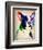 Boston Terrier Watercolor-NaxArt-Framed Premium Giclee Print