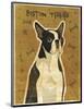 Boston Terrier-John Golden-Mounted Art Print