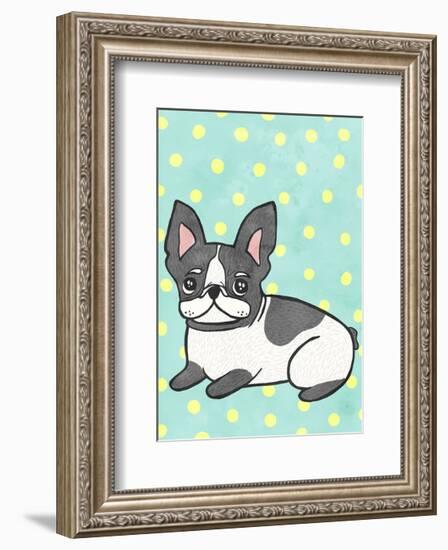 Boston Terrier-My Zoetrope-Framed Art Print