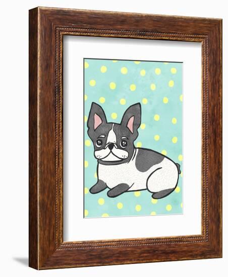 Boston Terrier-My Zoetrope-Framed Art Print