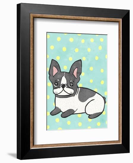 Boston Terrier-My Zoetrope-Framed Art Print