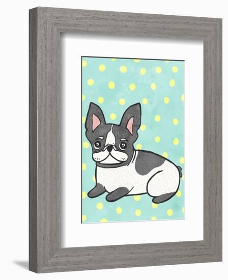 Boston Terrier-My Zoetrope-Framed Art Print