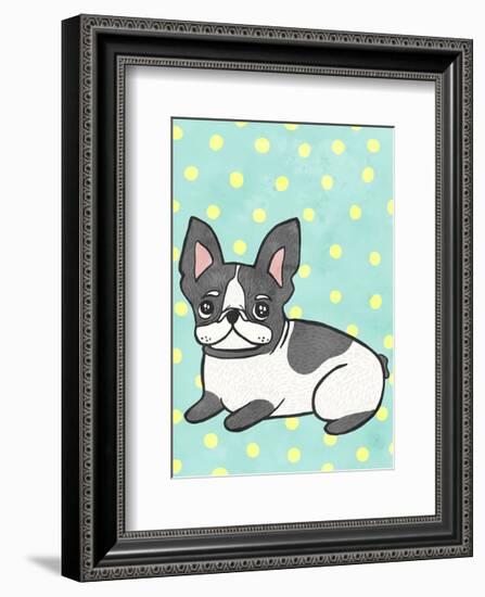 Boston Terrier-My Zoetrope-Framed Art Print