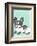 Boston Terrier-My Zoetrope-Framed Art Print