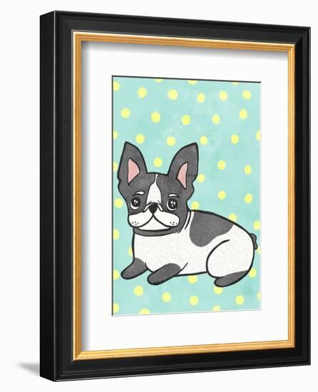 Boston Terrier-My Zoetrope-Framed Art Print