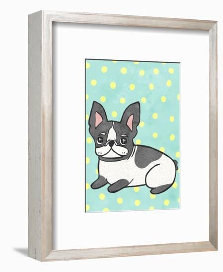 Boston Terrier-My Zoetrope-Framed Art Print