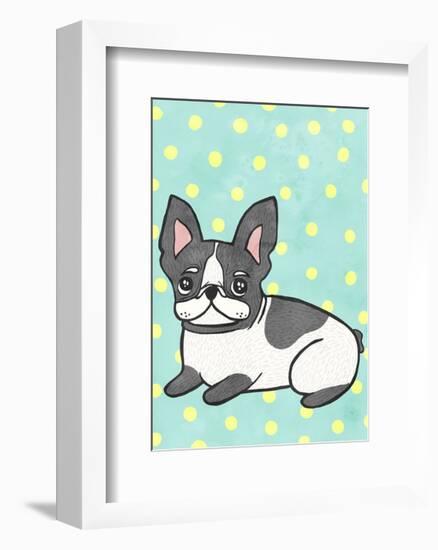 Boston Terrier-My Zoetrope-Framed Art Print