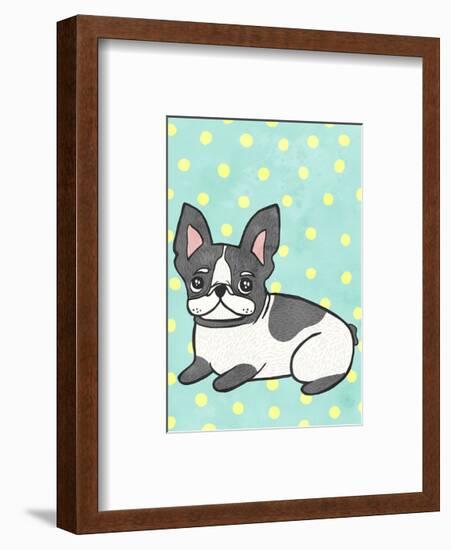 Boston Terrier-My Zoetrope-Framed Art Print