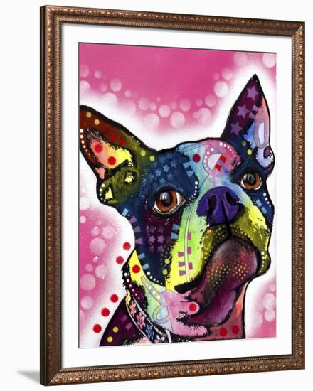 Boston Terrier-Dean Russo-Framed Premium Giclee Print