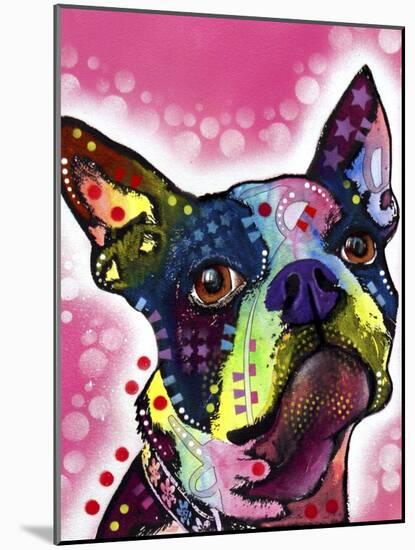 Boston Terrier-Dean Russo-Mounted Giclee Print