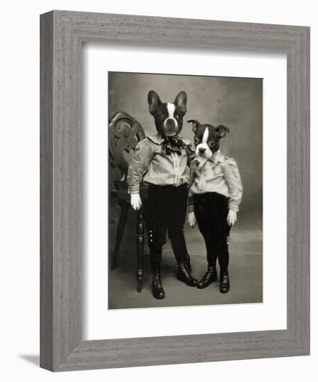 Boston Terriers-J Hovenstine Studios-Framed Giclee Print