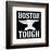 Boston Tough Black-SM Design-Framed Art Print