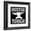 Boston Tough Black-SM Design-Framed Art Print