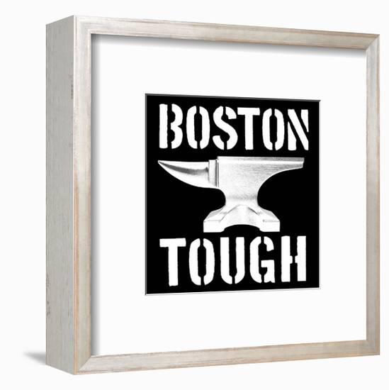 Boston Tough Black-SM Design-Framed Art Print