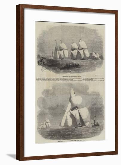 Boston Yacht Club Regatta-Edwin Weedon-Framed Giclee Print