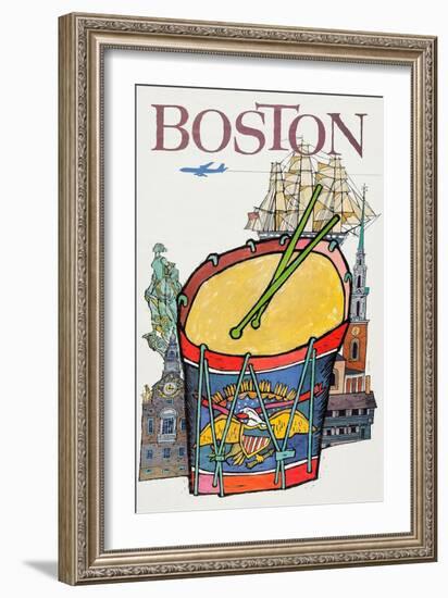 Boston-David Klein-Framed Art Print