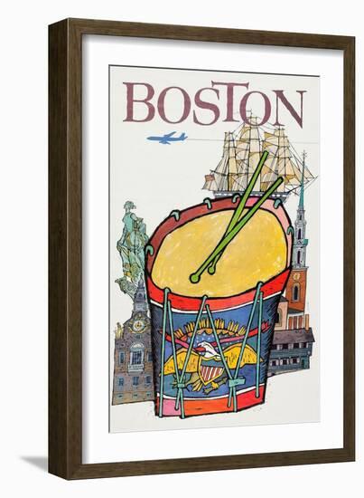 Boston-David Klein-Framed Art Print