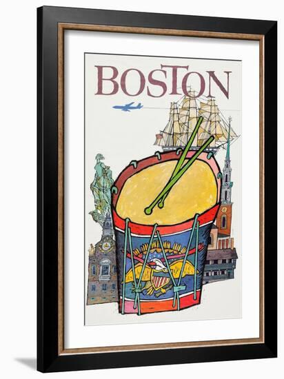 Boston-David Klein-Framed Art Print