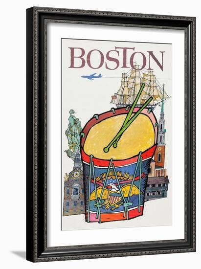 Boston-David Klein-Framed Art Print