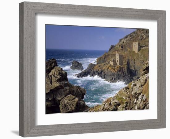 Botallack Tin Mines, Cornwall, England-John Miller-Framed Photographic Print