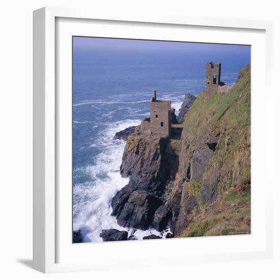 Botallack Tin Mines, Cornwall, England-Roy Rainford-Framed Photographic Print