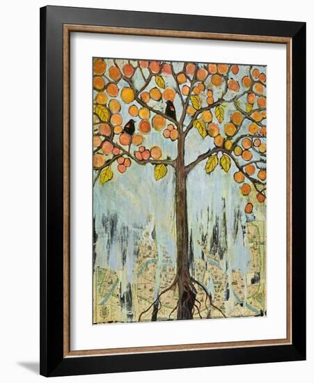 Botanical Art Tree Americans in Paris-Blenda Tyvoll-Framed Art Print