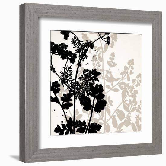 Botanical Black 1-Kimberly Allen-Framed Art Print