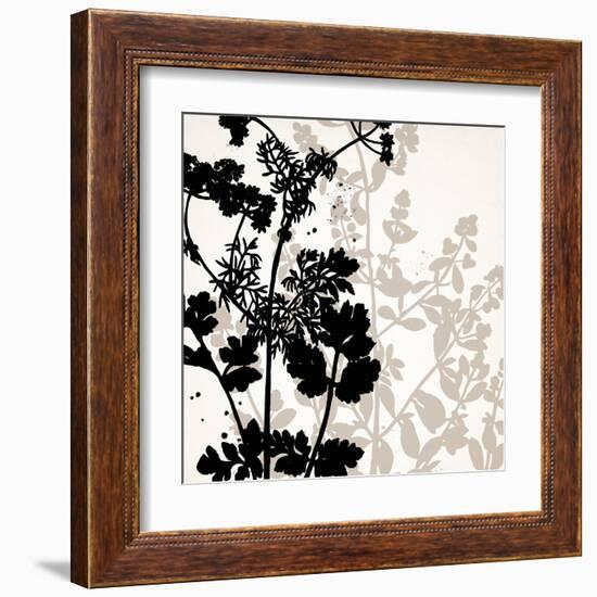 Botanical Black 1-Kimberly Allen-Framed Art Print