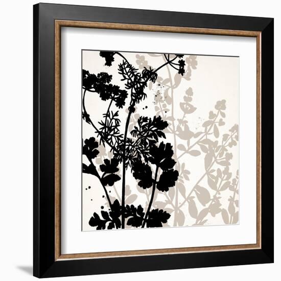 Botanical Black 1-Kimberly Allen-Framed Art Print