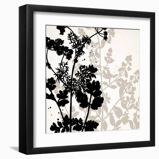 Botanical Black 1-Kimberly Allen-Framed Art Print