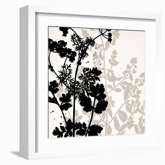 Botanical Black 1-Kimberly Allen-Framed Art Print