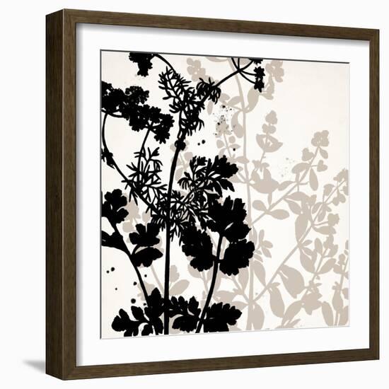 Botanical Black 1-Kimberly Allen-Framed Art Print