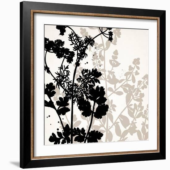 Botanical Black 1-Kimberly Allen-Framed Art Print