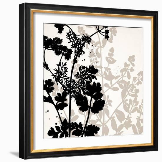 Botanical Black 1-Kimberly Allen-Framed Art Print