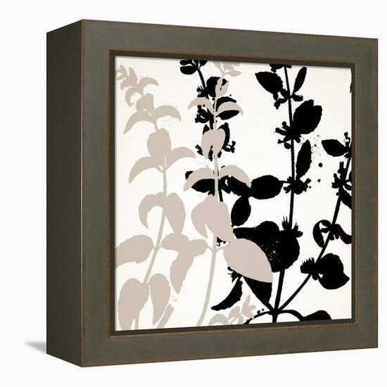 Botanical Black 2-Kimberly Allen-Framed Stretched Canvas