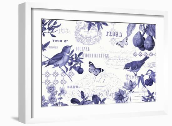 Botanical Blue I-Katie Pertiet-Framed Art Print