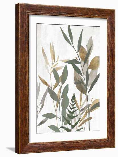 Botanical Blue Leaves I-Aria K-Framed Art Print