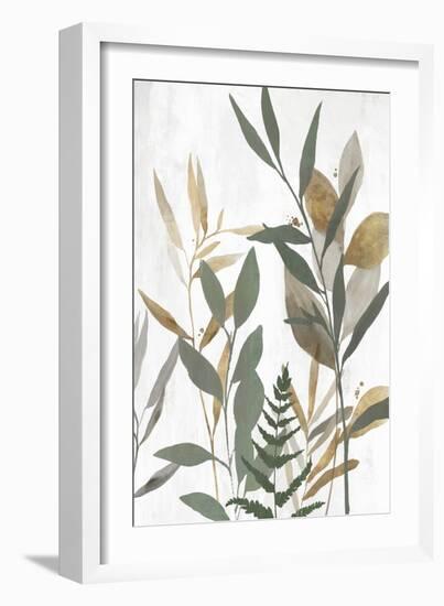 Botanical Blue Leaves I-Aria K-Framed Art Print