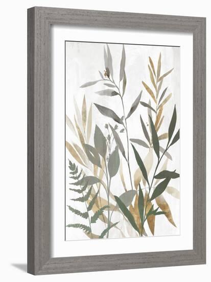 Botanical Blue Leaves II-Aria K-Framed Art Print