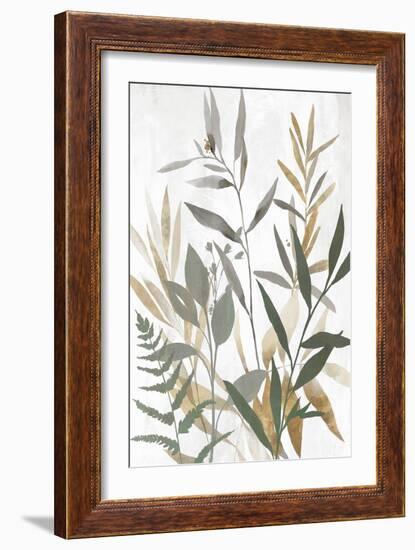 Botanical Blue Leaves II-Aria K-Framed Art Print