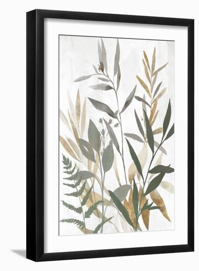 Botanical Blue Leaves II-Aria K-Framed Art Print