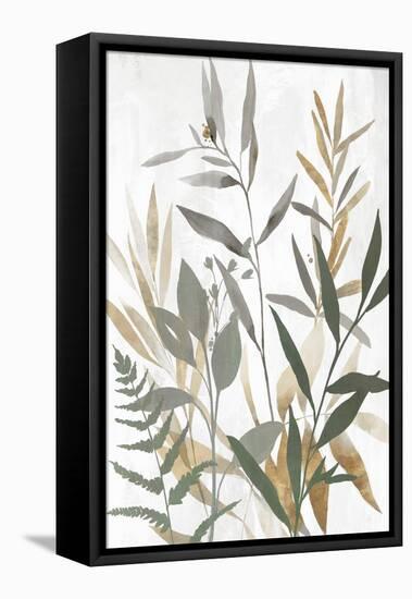 Botanical Blue Leaves II-Aria K-Framed Stretched Canvas