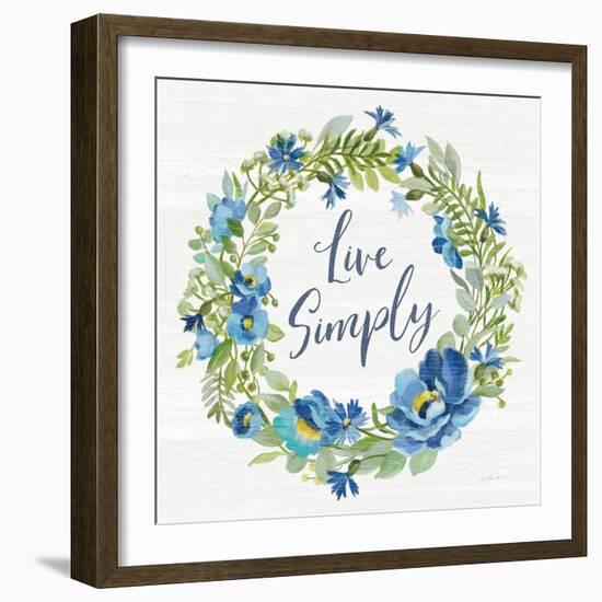 Botanical Blue VI-Silvia Vassileva-Framed Art Print