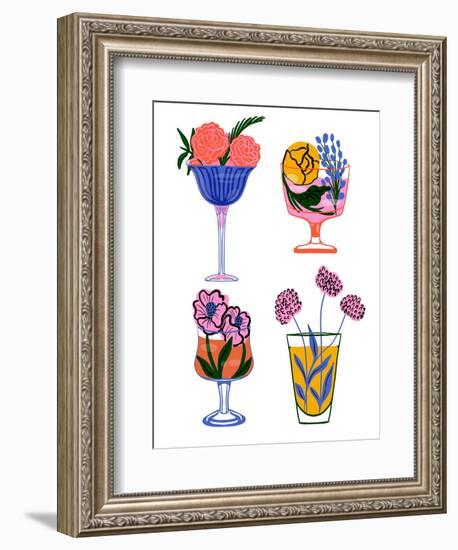 Botanical Cocktails-Tara Reed-Framed Art Print