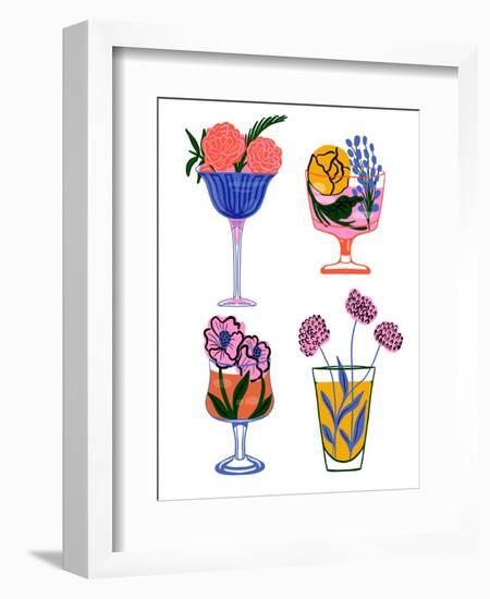 Botanical Cocktails-Tara Reed-Framed Art Print