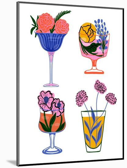 Botanical Cocktails-Tara Reed-Mounted Art Print