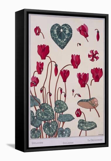 Botanical Diagram of Cyclamen-Eugene Grasset-Framed Premier Image Canvas