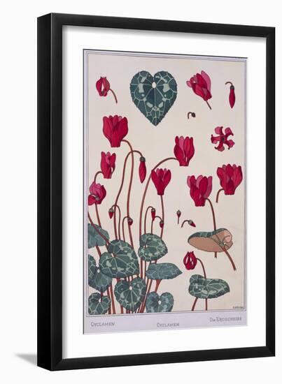 Botanical Diagram of Cyclamen-Eugene Grasset-Framed Giclee Print