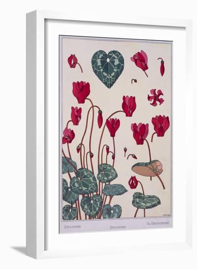 Botanical Diagram of Cyclamen-Eugene Grasset-Framed Giclee Print