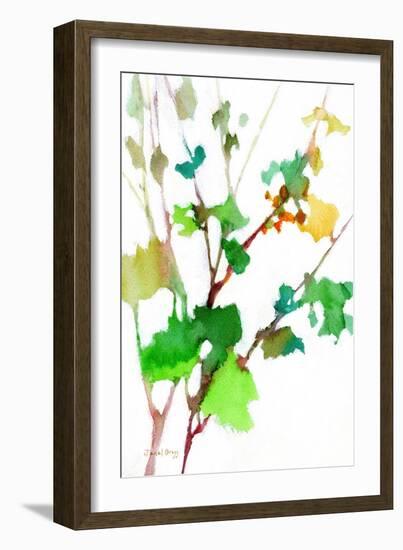 Botanical from the Courtyard 2-Janel Bragg-Framed Art Print